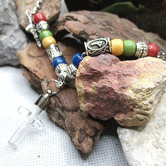 KIDS VIKING CROSS CREMATION ASH HOLDER STAINLESS STEEL NECKLACE - Picture 10 of 10